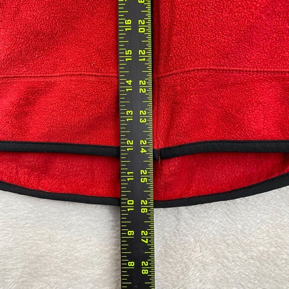 Old Navy Womans Vest Size 14 Red Fleece Zipper 100% Polyester Sleeveless - Picture 5 of 8